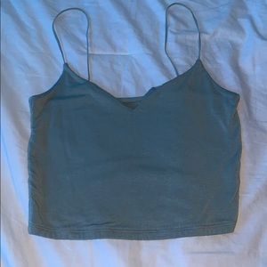 A light teal  crop top